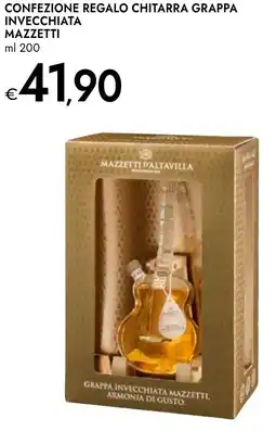 Bennet Confezione regalo chitarra grappa invecchiata MAZZETTI offerta