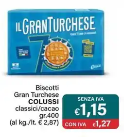 Altasfera Biscotti Gran Turchese COLUSSI classici/cacao offerta