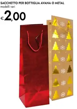 Bennet Sacchetto per bottiglia avana o metal offerta