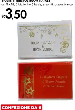 Bennet Biglietti bristol buon natale offerta