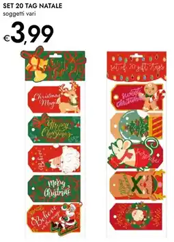 Bennet Set 20 tag natale offerta