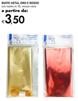 Bennet Buste metal oro e rosso offerta