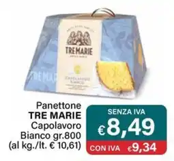 Altasfera Panettone TRE MARIE Capolavoro Bianco offerta