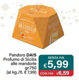 Altasfera Pandoro DAIS Profumo di Sicilia alle mandorle offerta