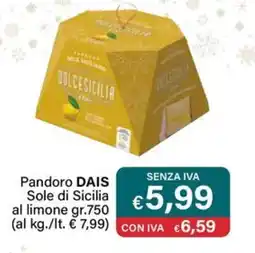 Altasfera Pandoro DAIS Sole di Sicilia al limone offerta