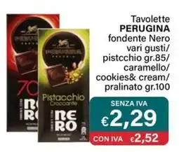 Altasfera Tavolette PERUGINA fondente Nero offerta