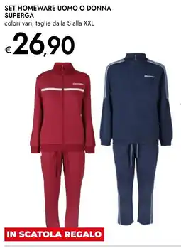 Bennet Set homeware uomo o donna superga offerta