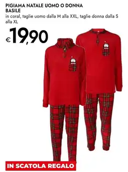 Bennet Pigiama natale uomo o donna basile offerta