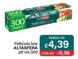 Altasfera Pellicola box ALTASFERA ptl mt.300 offerta