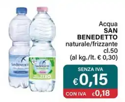 Altasfera Acqua SAN BENEDETTO naturale/frizzante offerta