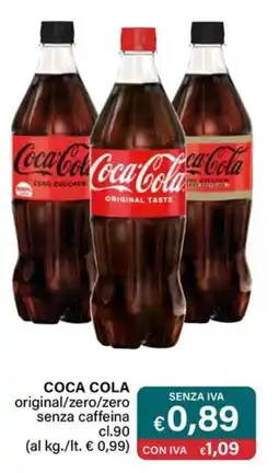 Altasfera COCA COLA original/zero/zero senza caffeina offerta