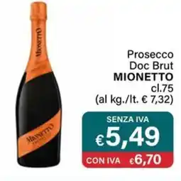 Altasfera Prosecco Doc Brut MIONETTO offerta
