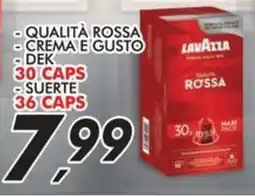 Coop Lavazza qualità rossa, crema e gusto, dek e suerte offerta