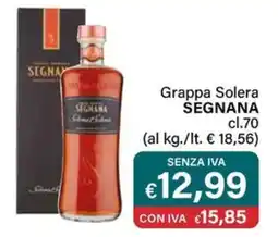 Altasfera Grappa Solera SEGNANA offerta