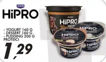 Hipro yogurt, dessert e pudding