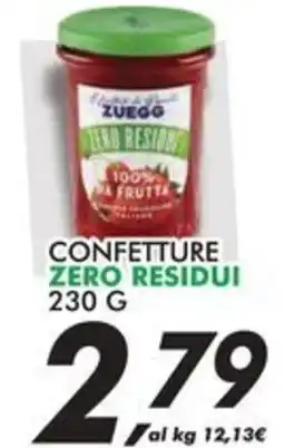 Coop Zuegg confetture zero residui offerta