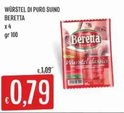Sisa Wurstel di puro suino BERETTA offerta