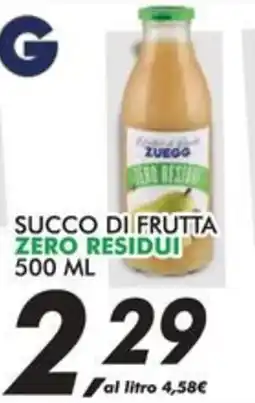 Coop Zuegg succo di frutta zero residui offerta