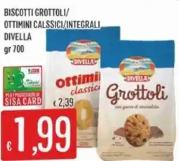 Sisa Biscotti grottoli/ ottimini calssici/integrali DIVELLA offerta