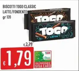 Sisa Biscotti togo classic latte/fondente offerta
