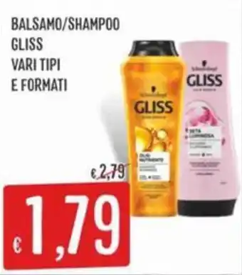 Sisa Balsamo/shampoo GLISS offerta