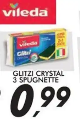 Coop Vileda glitzi crystal 3 spugnette offerta