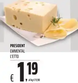 Coop President emmental offerta