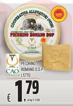 Coop Cao pecorino romano d.o.p offerta
