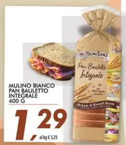 Coop Mulino bianco pan bauletto integrale offerta
