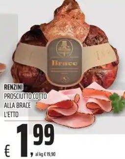 Coop Renzini prosciutto cotto alla brace offerta
