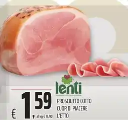 Coop Lenti prosciutto cotto cuor di piacere offerta