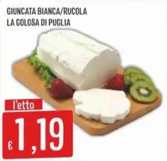 Sisa Giuncata bianca/rucola la golosa di puglia offerta