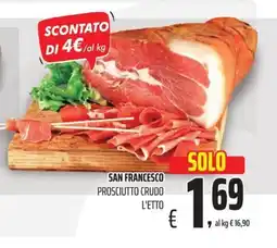 Coop San francesco prosciutto crudo offerta