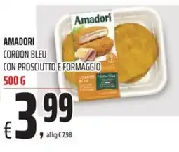 Coop Amadori cordon bleu con prosciutto e formaggio offerta