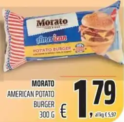 Coop Morato american potato burger offerta