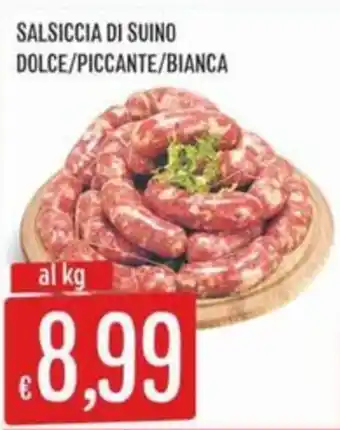 Sisa Salsiccia di suino dolce/piccante/bianca offerta