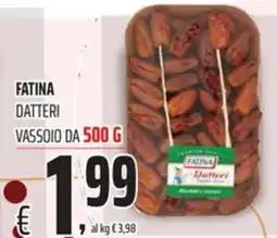 Coop Fatina datteri vassoio offerta