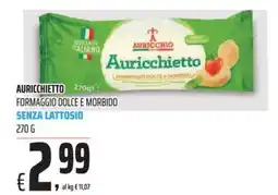 Coop Auricchio auricchietto formaggio dolce e morbido senza lattosio offerta