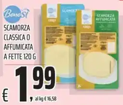 Coop Benesi scamorza classica o affumicata a fette offerta