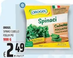 Coop Orogel spinaci cubello foglia più offerta
