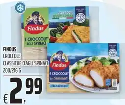 Coop Findus croccole classiche o agli spinaci offerta