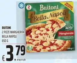 Coop Buitoni 2 pizze margherita bella napoli offerta