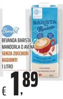 Coop Benesi bevanda barista mandorla o avena senza zuccheri aggiunti offerta