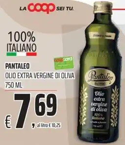 Coop Pantaleo olio extra vergine di oliva offerta