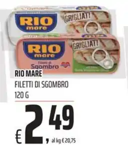 Coop Rio mare filetti di sgombro offerta