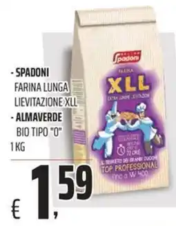 Coop Spadoni farina lunga lievitazione xll e almaverde bio tipo "o" offerta