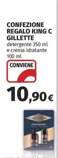 Coop CONFEZIONE REGALO KING C GILLETTE offerta