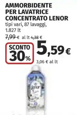 Coop Ammorbidente per Lavatrice Concentrato Lenor offerta