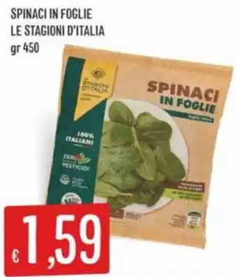Sisa Spinaci in foglie LE STAGIONI D'ITALIA offerta