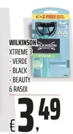 Coop Wilkinson xtreme 3 verde, black, beauty offerta